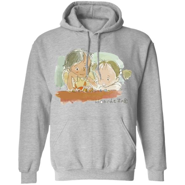 My Neighbor Totoro Meaning - My Neighbor Totoro – Mei & Satsuki Water Color Hoodie Unisex-Apparel, Hoodie, My Neighbor Totoro, My Neighbor Totoro Meaning