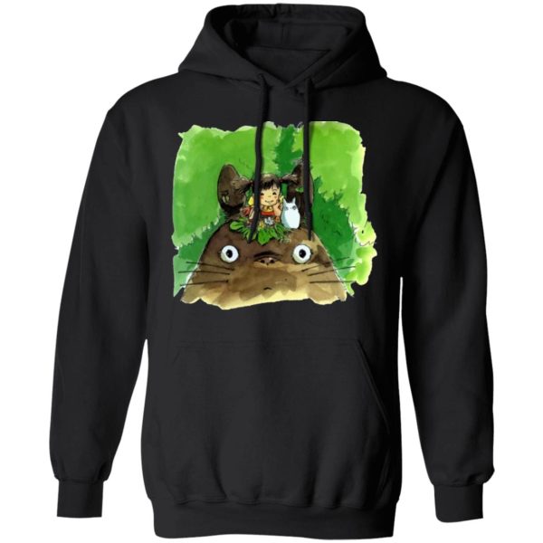 Tom Totoro Concrete - My Neighbor Totoro & Mei Water Color Art Hoodie-Apparel, Hoodie, My Neighbor Totoro, Tom Totoro Concrete