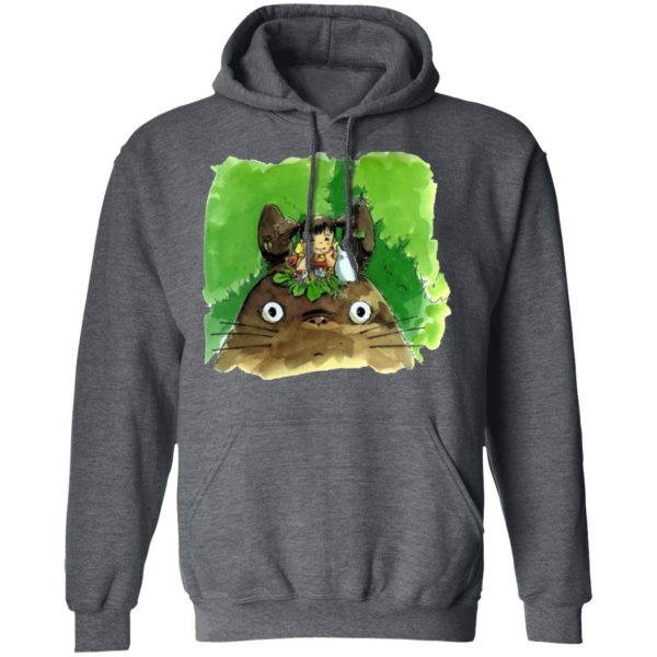 Tom Totoro Concrete - My Neighbor Totoro & Mei Water Color Art Hoodie-Apparel, Hoodie, My Neighbor Totoro, Tom Totoro Concrete