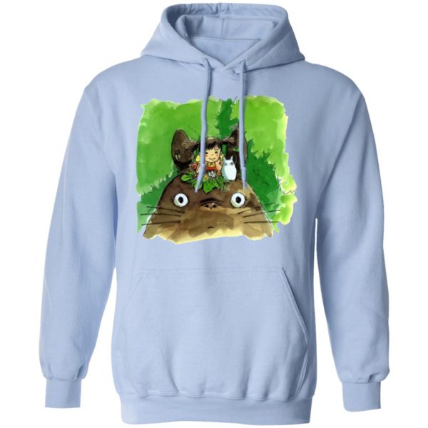 Tom Totoro Concrete - My Neighbor Totoro & Mei Water Color Art Hoodie-Apparel, Hoodie, My Neighbor Totoro, Tom Totoro Concrete