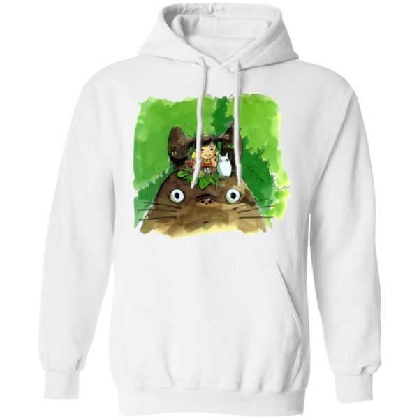 Tom Totoro Concrete - My Neighbor Totoro & Mei Water Color Art Hoodie-Apparel, Hoodie, My Neighbor Totoro, Tom Totoro Concrete