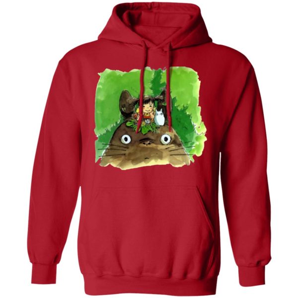 Tom Totoro Concrete - My Neighbor Totoro & Mei Water Color Art Hoodie-Apparel, Hoodie, My Neighbor Totoro, Tom Totoro Concrete