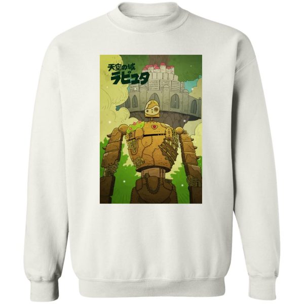 Laputa Castle In The Sky Cast - Laputa Castle in the Sky Robot Warrior Sweatshirt-Apparel, Laputa Castle In The Sky Cast, Laputa: Castle in the Sky, Sweatshirt