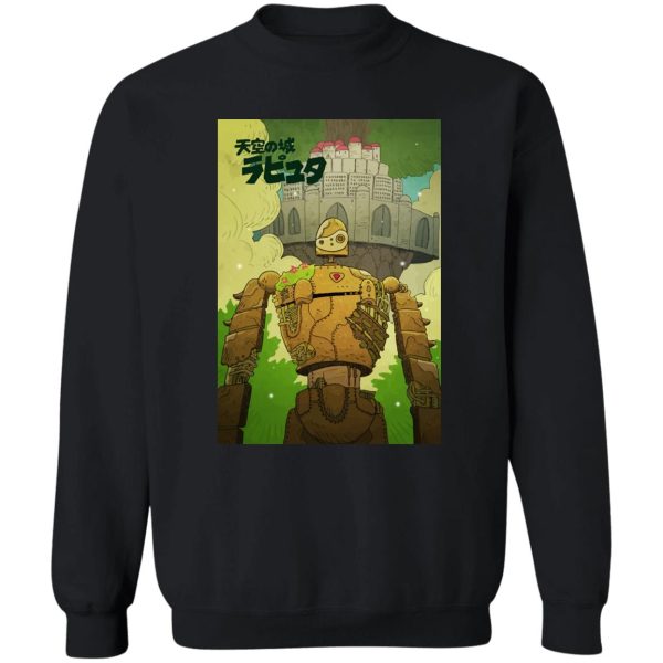 Laputa Castle In The Sky Cast - Laputa Castle in the Sky Robot Warrior Sweatshirt-Apparel, Laputa Castle In The Sky Cast, Laputa: Castle in the Sky, Sweatshirt