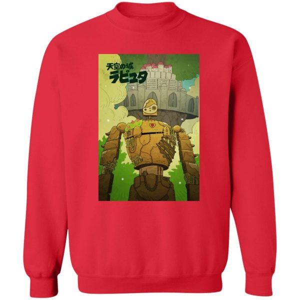 Laputa Castle In The Sky Cast - Laputa Castle in the Sky Robot Warrior Sweatshirt-Apparel, Laputa Castle In The Sky Cast, Laputa: Castle in the Sky, Sweatshirt