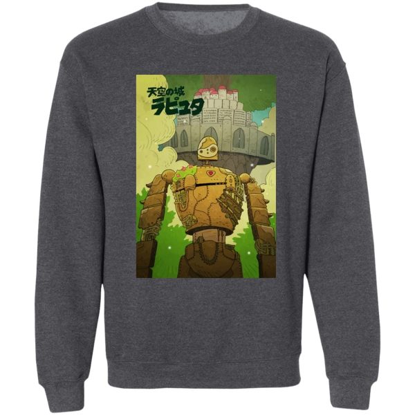 Laputa Castle In The Sky Cast - Laputa Castle in the Sky Robot Warrior Sweatshirt-Apparel, Laputa Castle In The Sky Cast, Laputa: Castle in the Sky, Sweatshirt