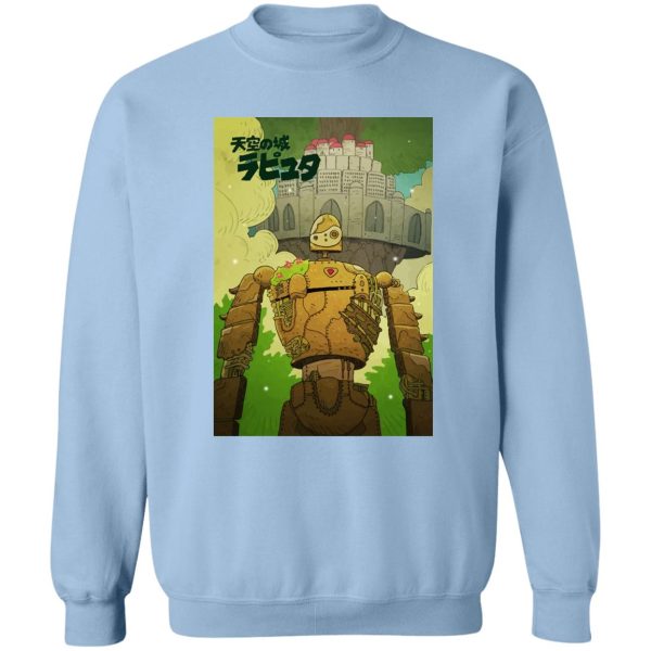 Laputa Castle In The Sky Cast - Laputa Castle in the Sky Robot Warrior Sweatshirt-Apparel, Laputa Castle In The Sky Cast, Laputa: Castle in the Sky, Sweatshirt