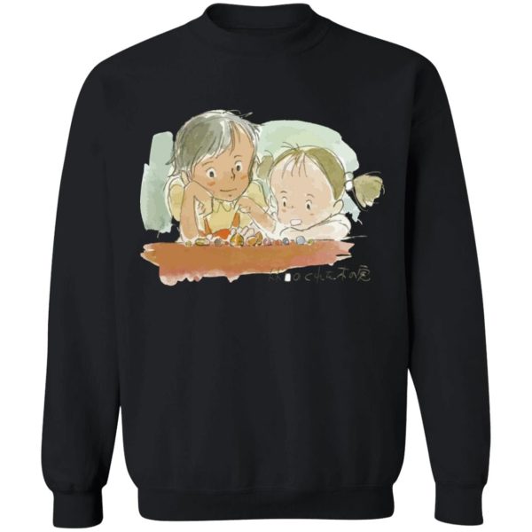 My Neighbor Totoro – Mei & Satsuki Water Color Unisex Sweatshirt-Apparel, My Neighbor Totoro, Sweatshirt