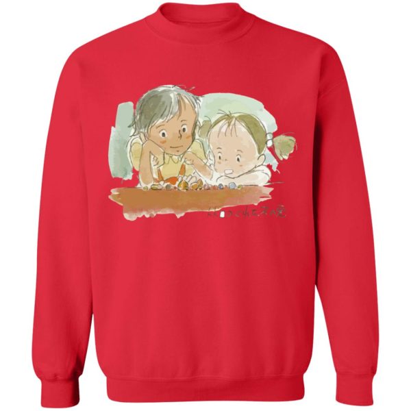 My Neighbor Totoro – Mei & Satsuki Water Color Unisex Sweatshirt-Apparel, My Neighbor Totoro, Sweatshirt