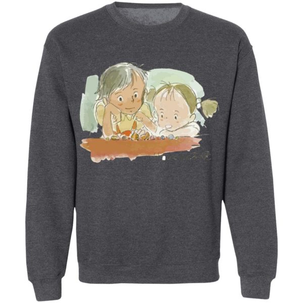 My Neighbor Totoro – Mei & Satsuki Water Color Unisex Sweatshirt-Apparel, My Neighbor Totoro, Sweatshirt