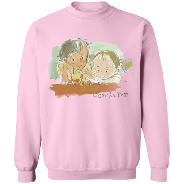 My Neighbor Totoro – Mei & Satsuki Water Color Unisex Sweatshirt-Apparel, My Neighbor Totoro, Sweatshirt