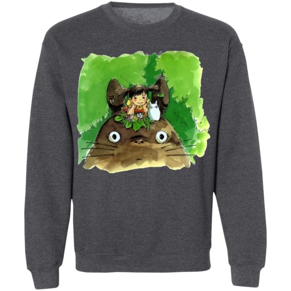 Soot Balls Totoro - My Neighbor Totoro & Mei Water Color Art Sweatshirt-Apparel, My Neighbor Totoro, Soot Balls Totoro, Sweatshirt