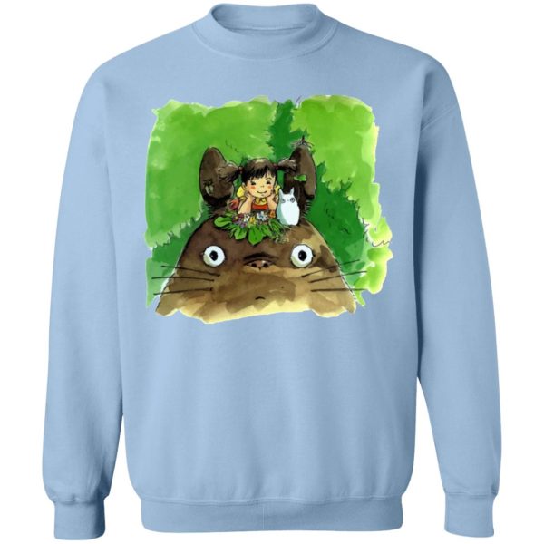 Soot Balls Totoro - My Neighbor Totoro & Mei Water Color Art Sweatshirt-Apparel, My Neighbor Totoro, Soot Balls Totoro, Sweatshirt