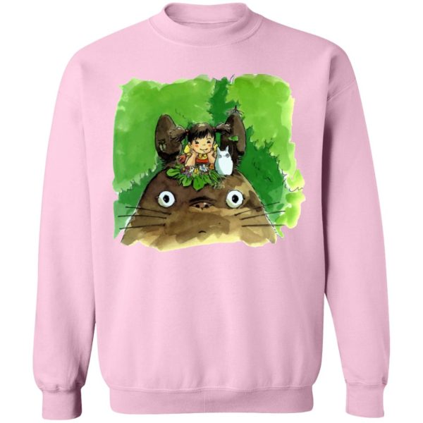 Soot Balls Totoro - My Neighbor Totoro & Mei Water Color Art Sweatshirt-Apparel, My Neighbor Totoro, Soot Balls Totoro, Sweatshirt