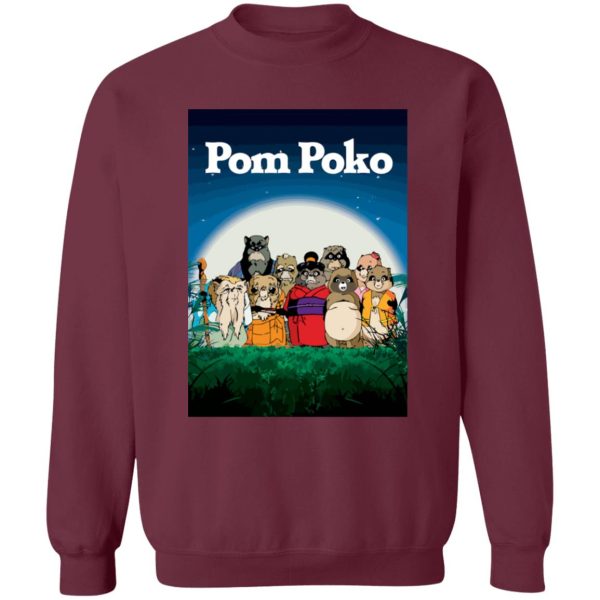 Pom Poko Poster Sweatshirt Unisex-Apparel, Pom Poko, Sweatshirt