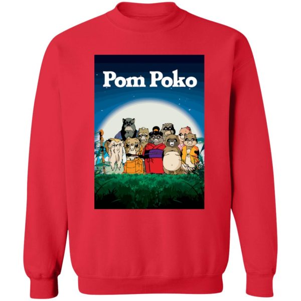 Pom Poko Poster Sweatshirt Unisex-Apparel, Pom Poko, Sweatshirt