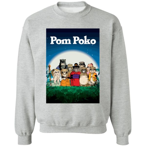 Pom Poko Poster Sweatshirt Unisex-Apparel, Pom Poko, Sweatshirt