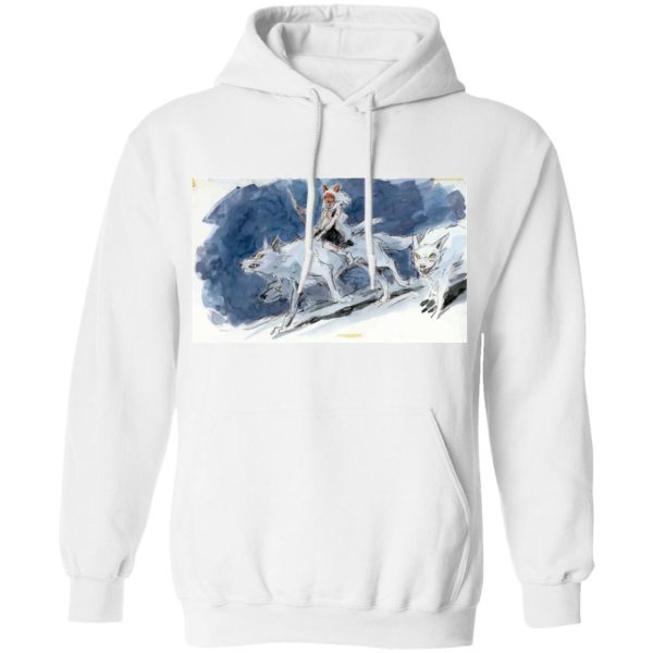 Princess Mononoke Character - Princess Mononoke Water Color Art Hoodie Unisex-Apparel, Hoodie, princess mononoke, Princess Mononoke Character