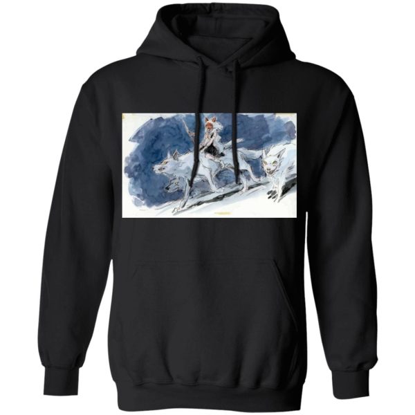 Princess Mononoke Character - Princess Mononoke Water Color Art Hoodie Unisex-Apparel, Hoodie, princess mononoke, Princess Mononoke Character