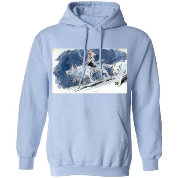 Princess Mononoke Character - Princess Mononoke Water Color Art Hoodie Unisex-Apparel, Hoodie, princess mononoke, Princess Mononoke Character