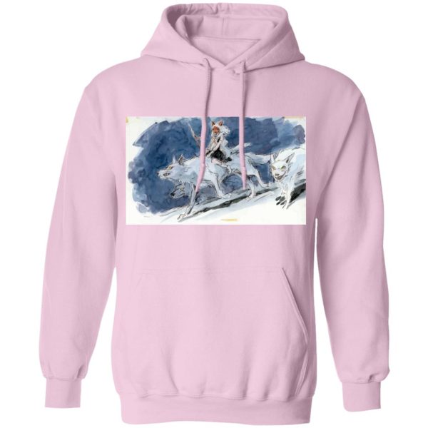 Princess Mononoke Character - Princess Mononoke Water Color Art Hoodie Unisex-Apparel, Hoodie, princess mononoke, Princess Mononoke Character