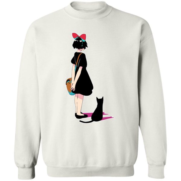 Ursula Kiki's Delivery Service - Kiki and Jiji Color Art Sweatshirt-Apparel, Kiki's Delivery Service, Sweatshirt, Ursula Kiki's Delivery Service