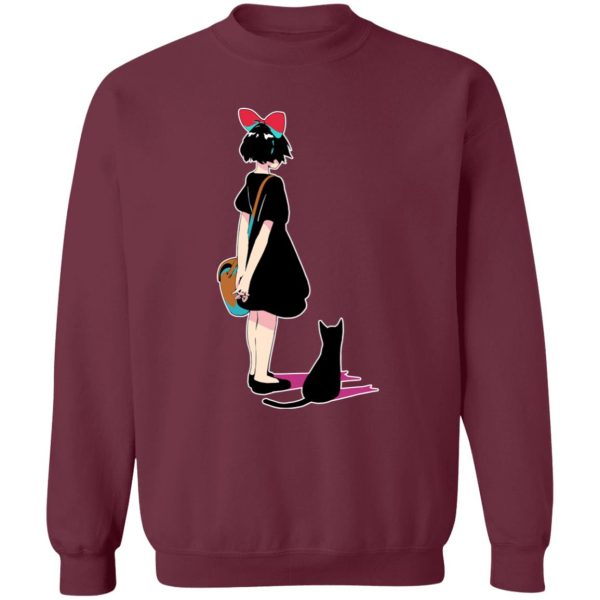 Ursula Kiki's Delivery Service - Kiki and Jiji Color Art Sweatshirt-Apparel, Kiki's Delivery Service, Sweatshirt, Ursula Kiki's Delivery Service