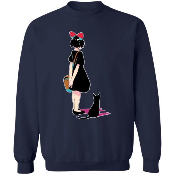 Ursula Kiki's Delivery Service - Kiki and Jiji Color Art Sweatshirt-Apparel, Kiki's Delivery Service, Sweatshirt, Ursula Kiki's Delivery Service