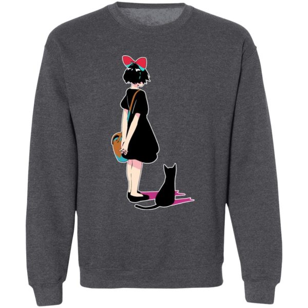 Ursula Kiki's Delivery Service - Kiki and Jiji Color Art Sweatshirt-Apparel, Kiki's Delivery Service, Sweatshirt, Ursula Kiki's Delivery Service