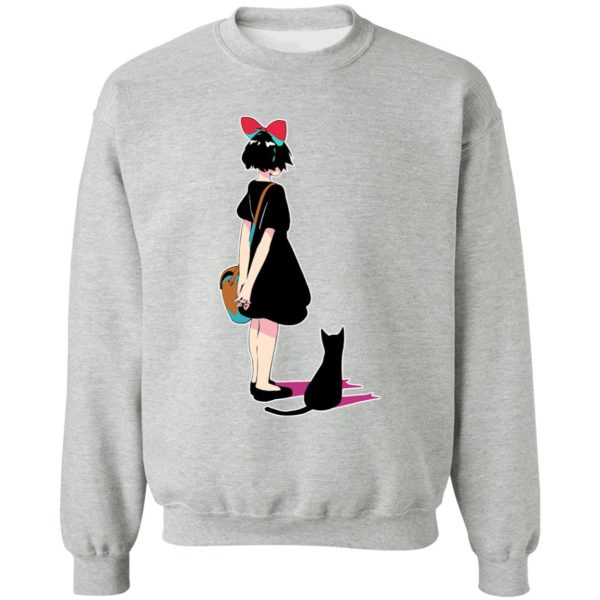 Ursula Kiki's Delivery Service - Kiki and Jiji Color Art Sweatshirt-Apparel, Kiki's Delivery Service, Sweatshirt, Ursula Kiki's Delivery Service