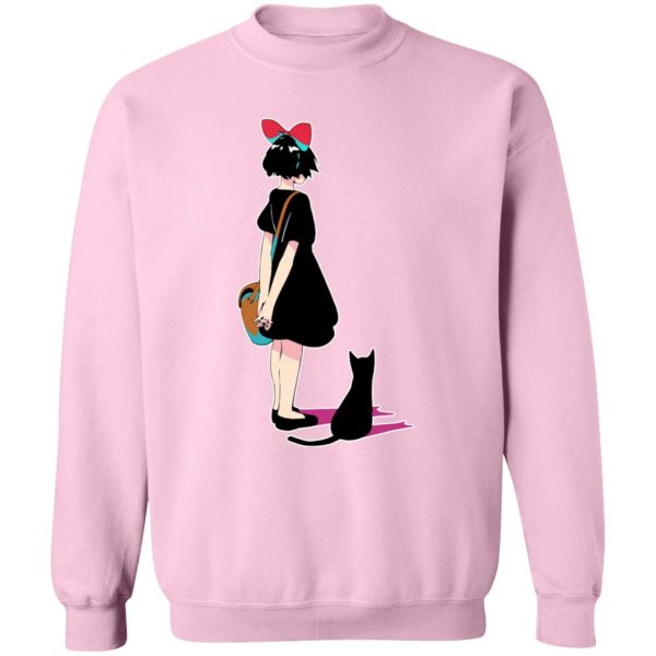 Ursula Kiki's Delivery Service - Kiki and Jiji Color Art Sweatshirt-Apparel, Kiki's Delivery Service, Sweatshirt, Ursula Kiki's Delivery Service