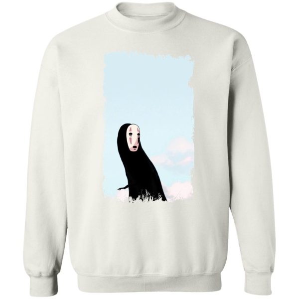 Spirited Away Radish Spirit - Spirited Away Kaonashi No Face Look Back Sweatshirt-Apparel, kaonashi, no face, Spirited Away, Spirited Away Haku Dragon, Spirited Away Radish Spirit, Spirited Away Theaters, Sweatshirt