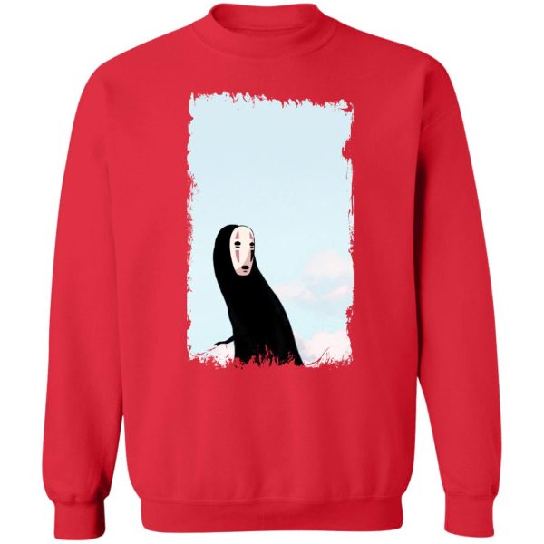 Spirited Away Radish Spirit - Spirited Away Kaonashi No Face Look Back Sweatshirt-Apparel, kaonashi, no face, Spirited Away, Spirited Away Haku Dragon, Spirited Away Radish Spirit, Spirited Away Theaters, Sweatshirt