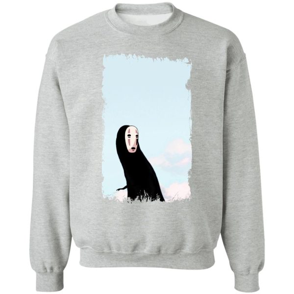 Spirited Away Radish Spirit - Spirited Away Kaonashi No Face Look Back Sweatshirt-Apparel, kaonashi, no face, Spirited Away, Spirited Away Haku Dragon, Spirited Away Radish Spirit, Spirited Away Theaters, Sweatshirt