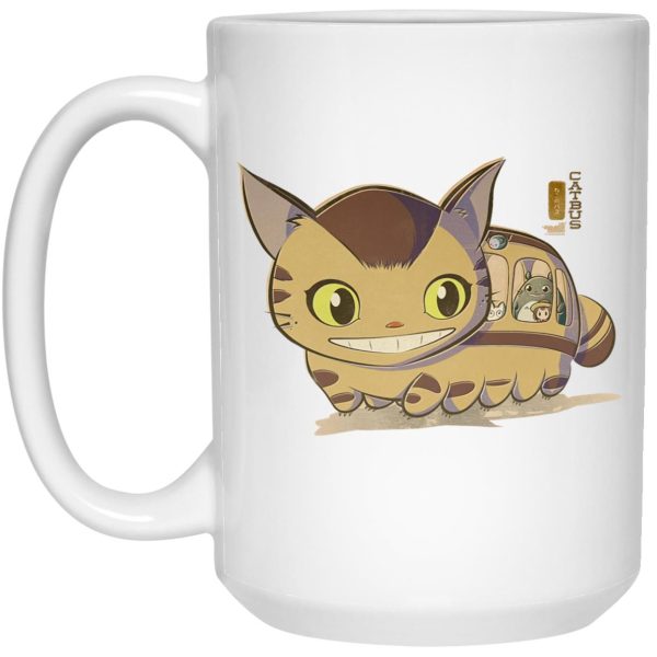 Totoro Characters - My Neighbor Totoro Catbus Chibi Mug-House Decor, Mug, My Neighbor Totoro, Totoro Characters