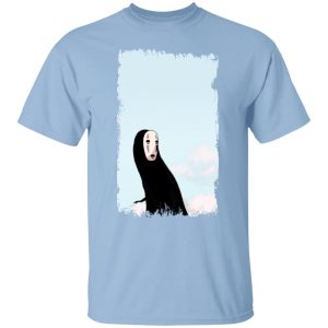 Spirited Away Ghost - Spirited Away Kaonashi No Face Look Back T Shirt-Apparel, kaonashi, no face, Spirited Away, Spirited Away Ghost, Tshirt