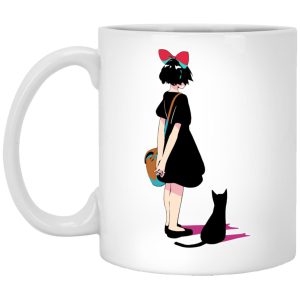 Kiki's Delivery Service Ursula - Kiki and Jiji Color Art Mug-House Decor, Kiki's Delivery Service, Kiki's Delivery Service Ursula, Mug