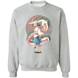 Cast Of Spirited Away - Haku and The Dragon Sweatshirt-Apparel, Cast Of Spirited Away, Spirited Away, Sweatshirt