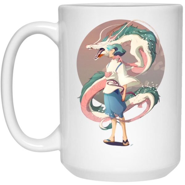 Spirited Away - Haku and The Dragon Mug-House Decor, Mug, Spirited Away