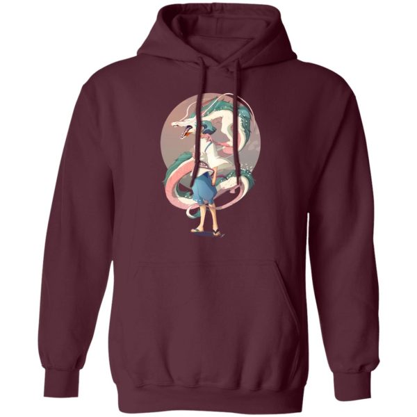 Characters From My Neighbor Totoro - Haku and The Dragon Hoodie-Apparel, Characters From My Neighbor Totoro, Hoodie, Spirited Away