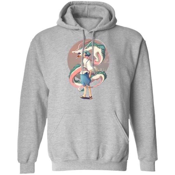 Characters From My Neighbor Totoro - Haku and The Dragon Hoodie-Apparel, Characters From My Neighbor Totoro, Hoodie, Spirited Away