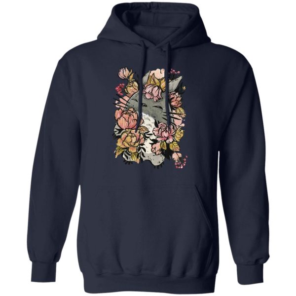 Totoro Film - Totoro by the Flowers Hoodie-Apparel, Hoodie, My Neighbor Totoro, Totoro Film