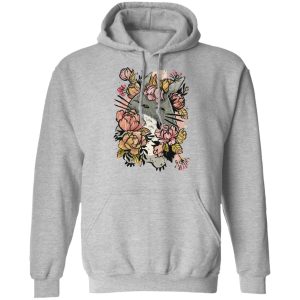 Totoro Film - Totoro by the Flowers Hoodie-Apparel, Hoodie, My Neighbor Totoro, Totoro Film