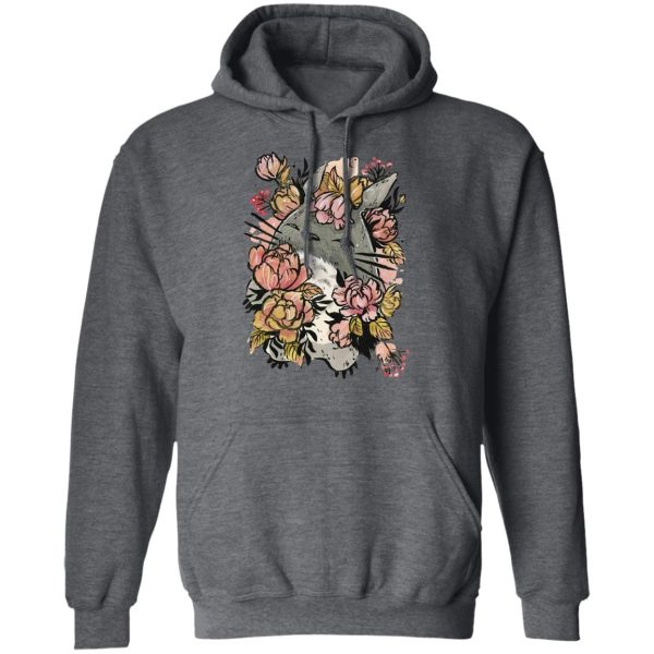 Totoro Film - Totoro by the Flowers Hoodie-Apparel, Hoodie, My Neighbor Totoro, Totoro Film