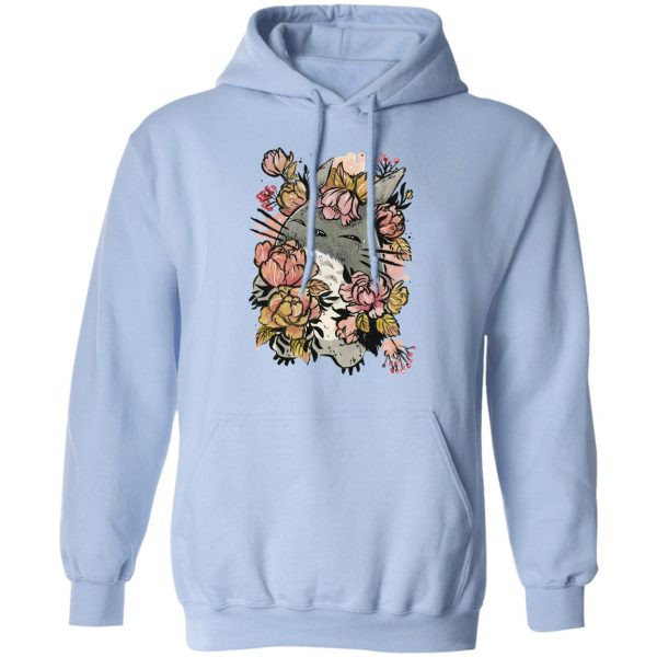 Totoro Film - Totoro by the Flowers Hoodie-Apparel, Hoodie, My Neighbor Totoro, Totoro Film