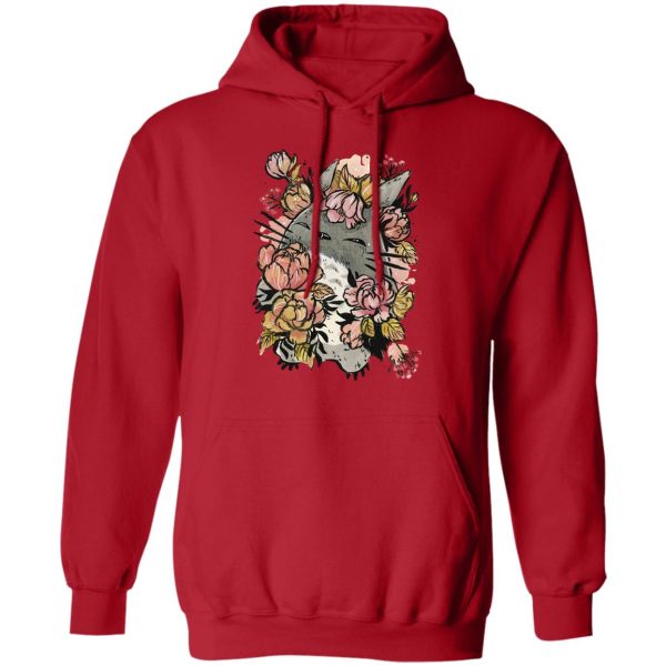 Totoro Film - Totoro by the Flowers Hoodie-Apparel, Hoodie, My Neighbor Totoro, Totoro Film