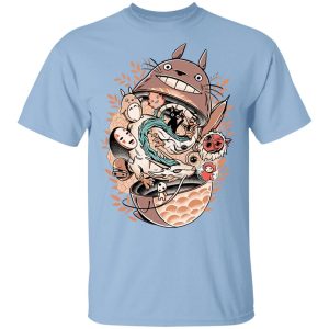 My Neighbor Totoro Cast - Totoro Daruma and Ghibli Friends T Shirt-Apparel, My Neighbor Totoro, My Neighbor Totoro Cast, Tshirt