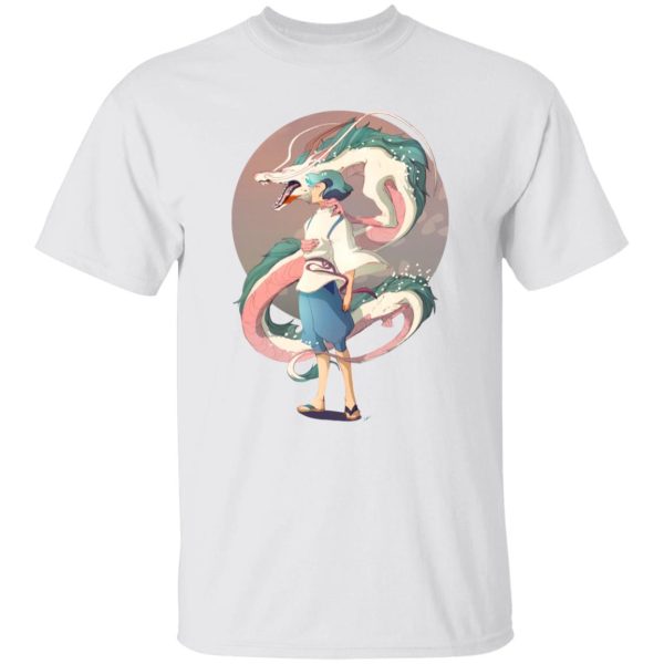 Spirited Away Movie - Haku and The Dragon T Shirt-Apparel, Spirited Away, Spirited Away Movie, Tshirt