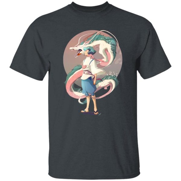 Spirited Away Movie - Haku and The Dragon T Shirt-Apparel, Spirited Away, Spirited Away Movie, Tshirt