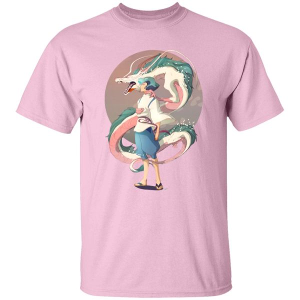 Spirited Away Movie - Haku and The Dragon T Shirt-Apparel, Spirited Away, Spirited Away Movie, Tshirt